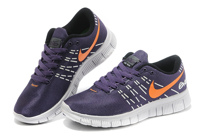 Breathable Women Nike Free 6.0 V2 Purple Orange Shoes - Click Image to Close