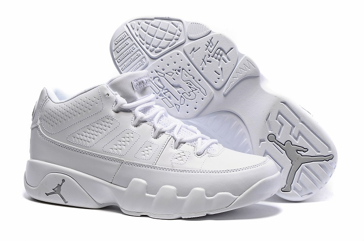 Cheap Nike Air Jordan 9 Retro Low White Chrome For Sale