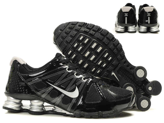 Classic Nike Shox Agent+ Shoes Black Grey