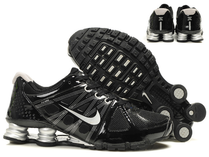 Classic Nike Shox Agent+ Shoes Black Grey - Click Image to Close