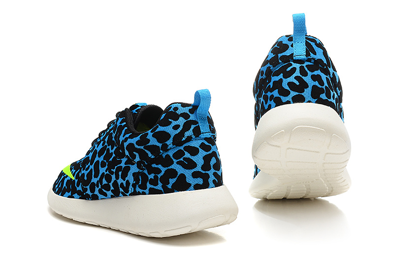 Fashion Nike Rosherun FB Black Blue Green White Running Shoes - Click Image to Close