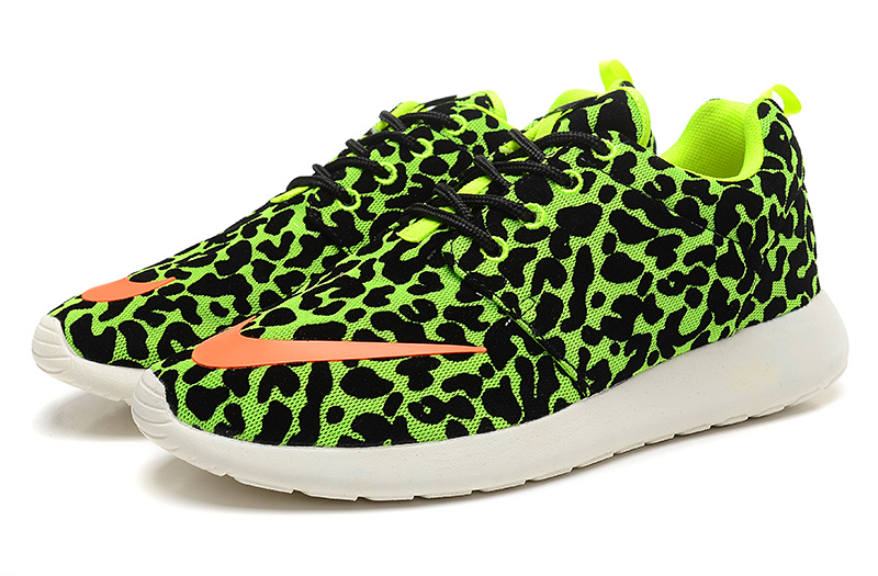 Fashion Nike Rosherun FB Black Green Orange White Running Shoes