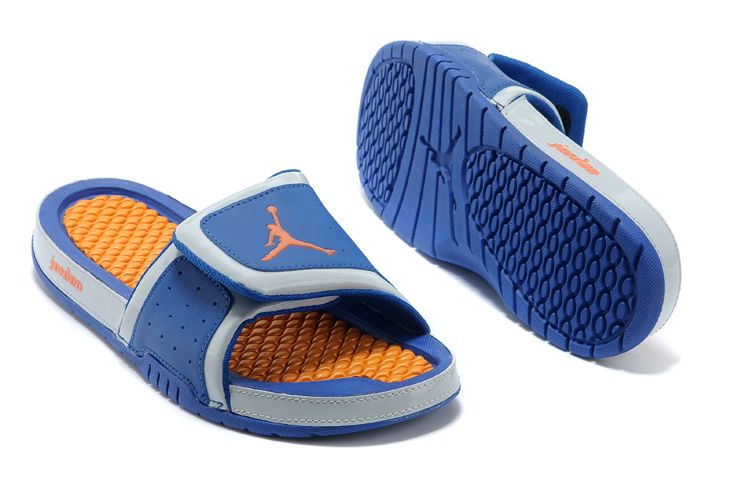 Girls Jordan Hydro 2 Slide Royal Blue Bright Citrus