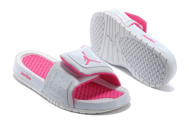 Girls Jordan Hydro 2 Slide White Pink - Click Image to Close