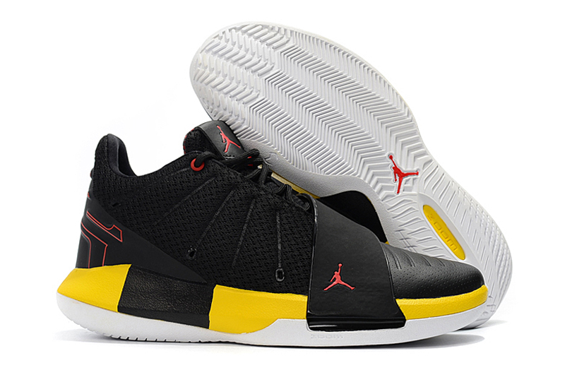 Real Air Jordans CP3 11 Yellow Black Shoes