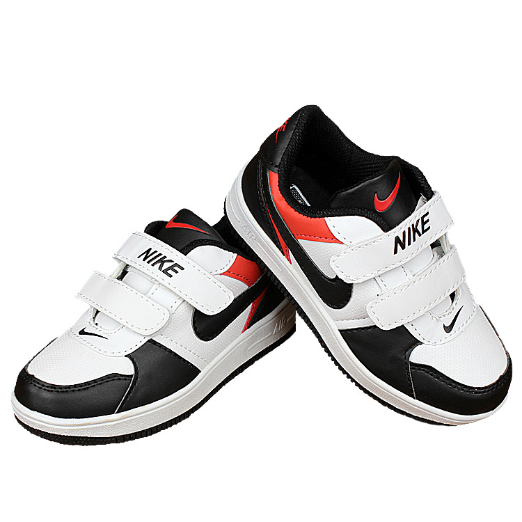 Nike Air Force White Black Red Shoes For Kid