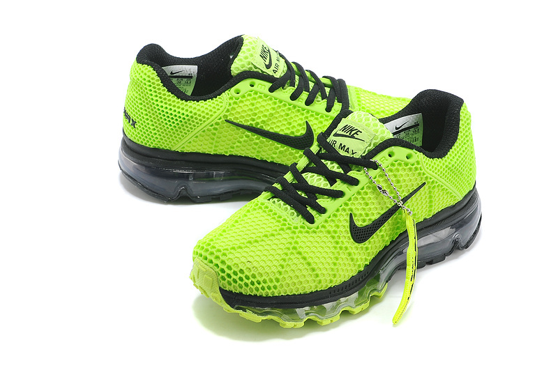 Nike Air Max 2009 Green Black Shoes For Kids - Click Image to Close