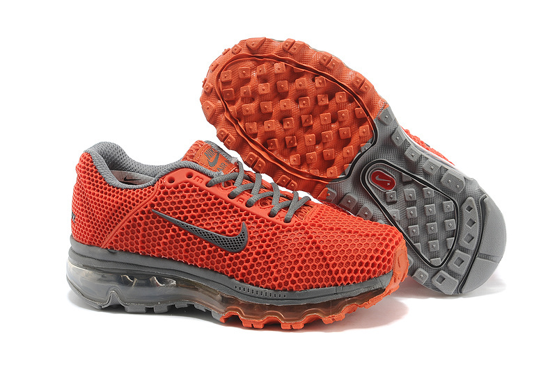 Nike Air Max 2009 Orange Grey Shoes For Kids