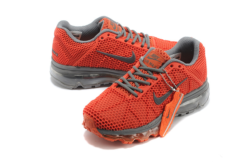 Nike Air Max 2009 Orange Grey Shoes For Kids