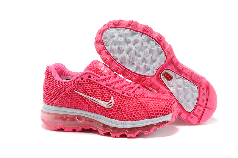 Nike Air Max 2009 Pink White Shoes For Kids - Click Image to Close