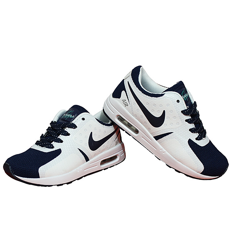 Nike Air Max Zero 87 II Deep Blue White Shoes For Kid - Click Image to Close