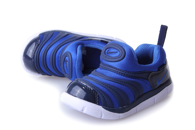 Kids Nike Dynamo Free Black Blue Shoes