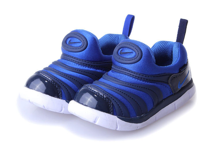 Kids Nike Dynamo Free Black Blue Shoes - Click Image to Close