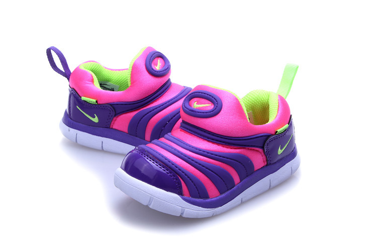 Kids Nike Dynamo Free Pink Purple White Shoes