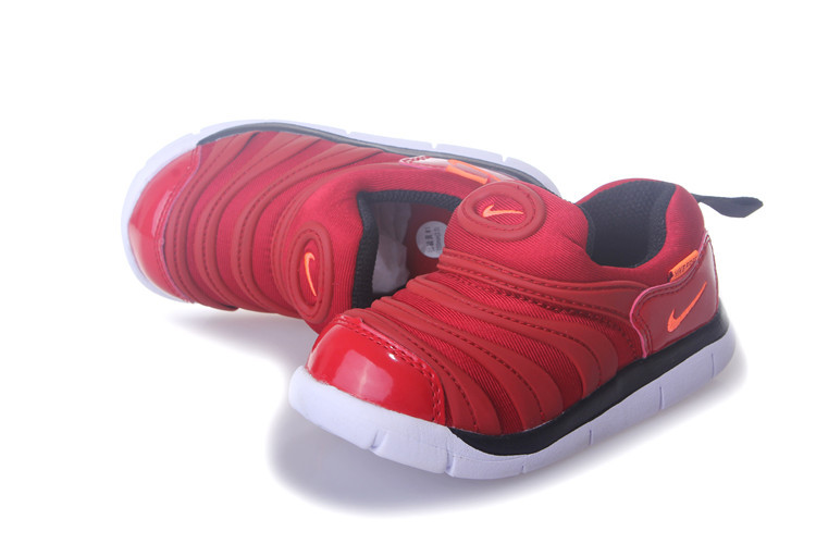 Kids Nike Dynamo Free Red White Shoes - Click Image to Close