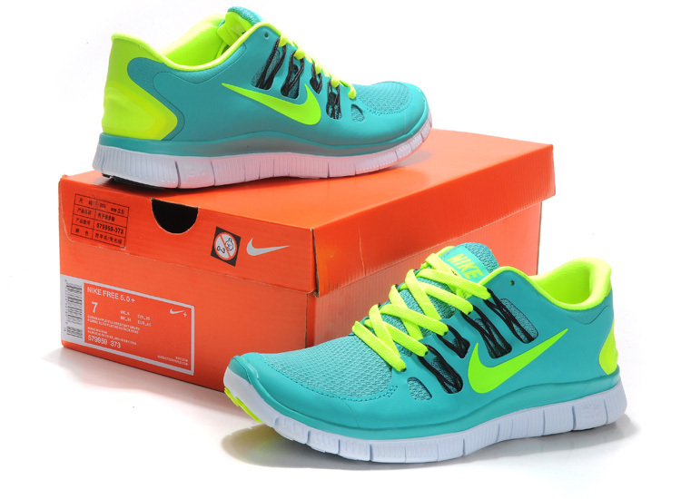 New Nike Free 5.0 Green Running Shoes - Click Image to Close