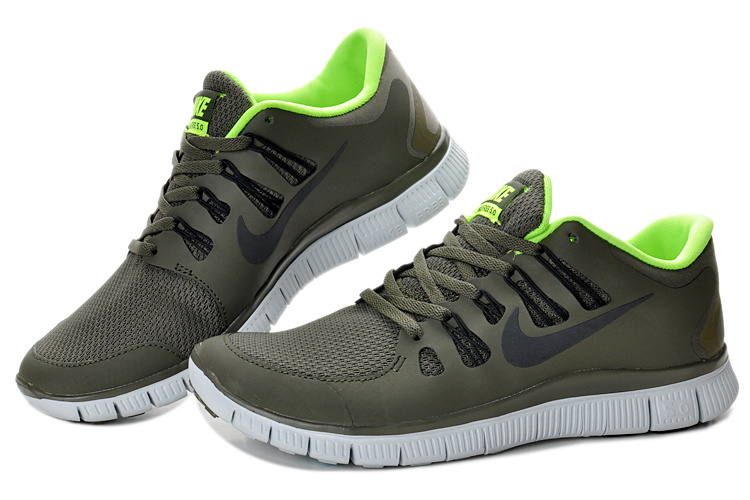 New Nike Free 5.0 Grey Running Shoes - Click Image to Close