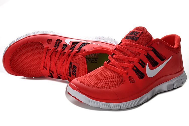 New Nike Free 5.0 Red Running Shoes - Click Image to Close