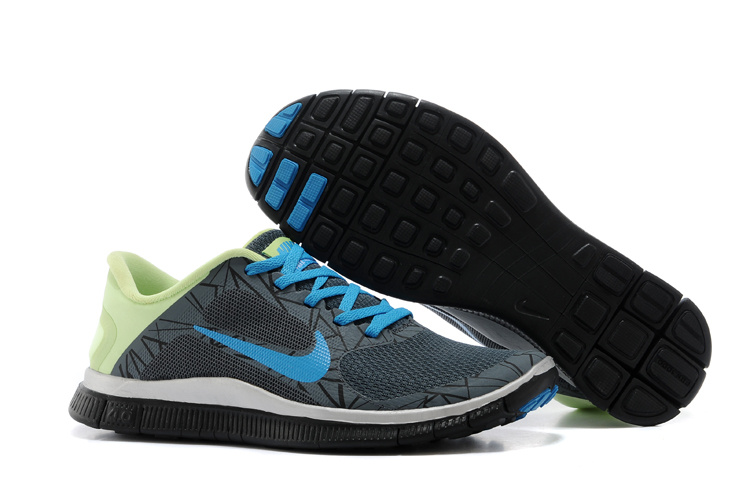 SpecialNike Free Run 4.0 V3 Coloful Black Blue Green Shoes