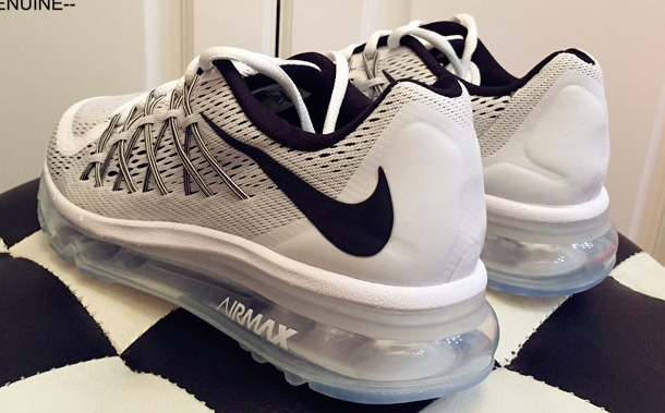 Nike Air Max 2015 Silver Black Running Shoes