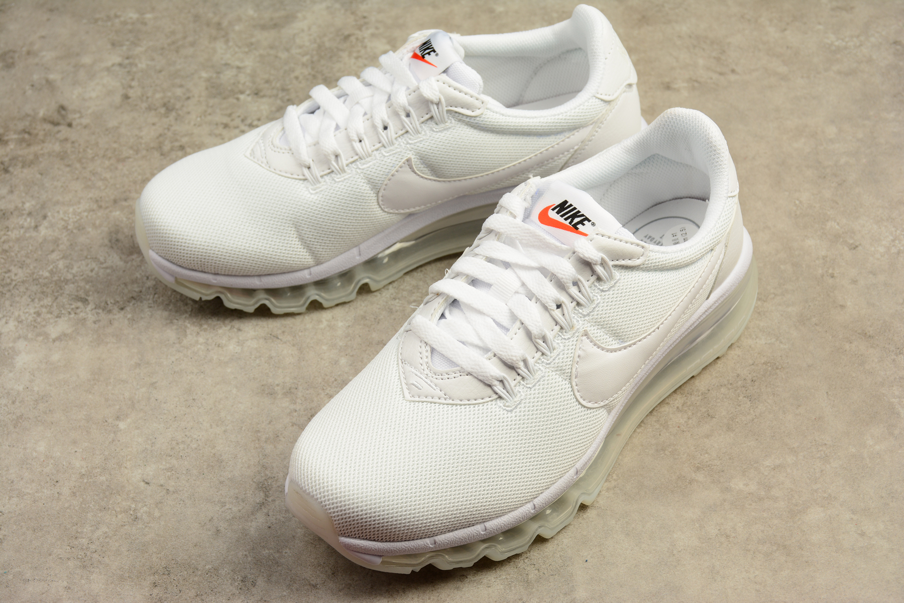 Women Nike Air Max LD Zero All White Shoes - Click Image to Close