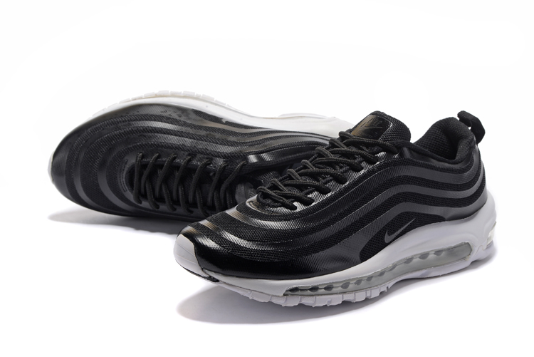 Men 2017 Nike Air Max 97 Black White Shoes - Click Image to Close