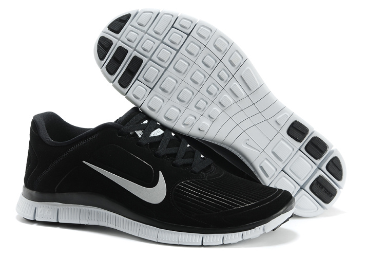 Nike Free Run 5.0 Suede Black White Shoes