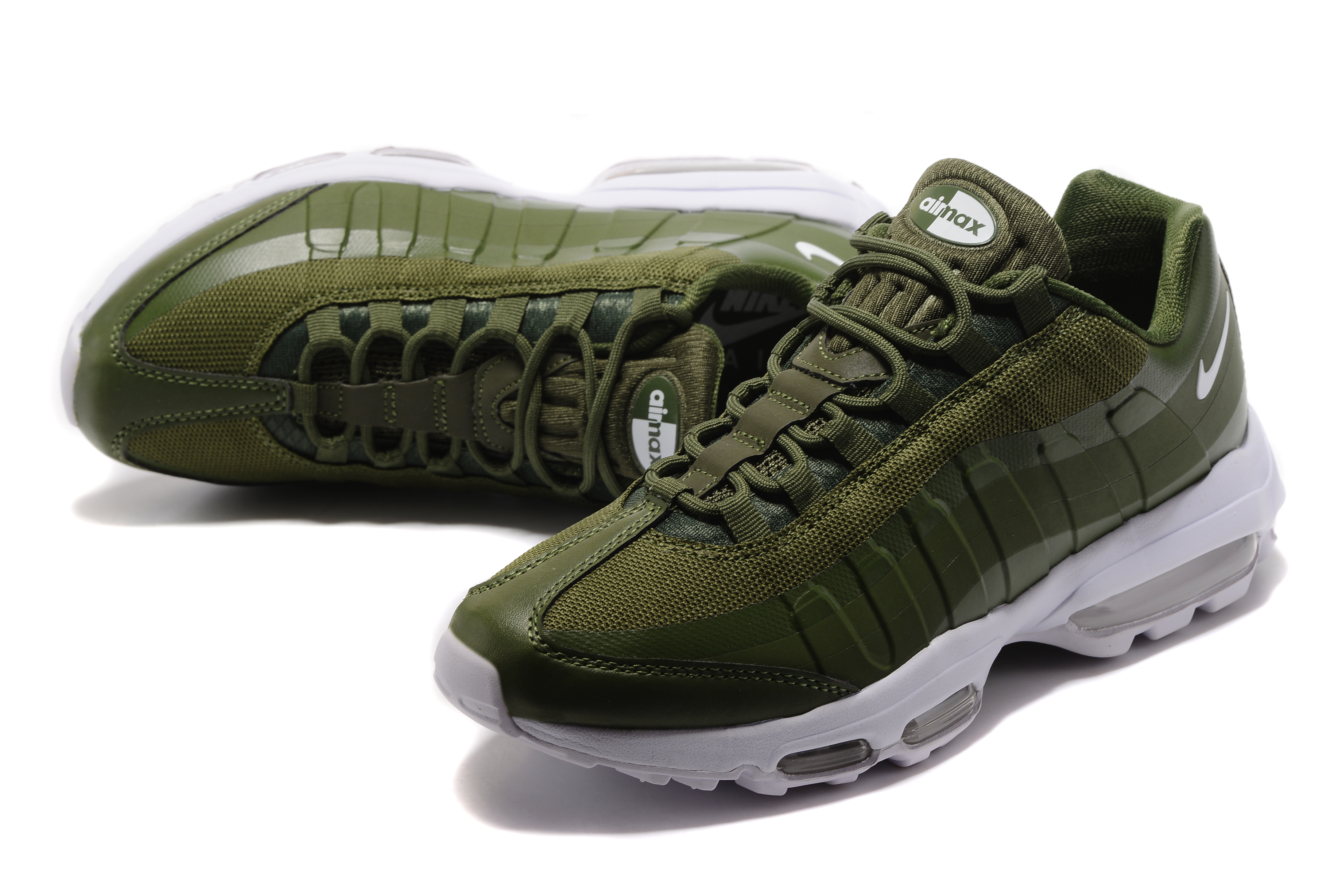 Men Nike Air Max 95 Army Green - Click Image to Close