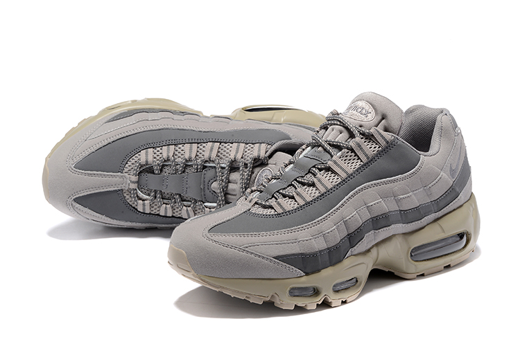 Men Nike Air Max 95 Grey - Click Image to Close