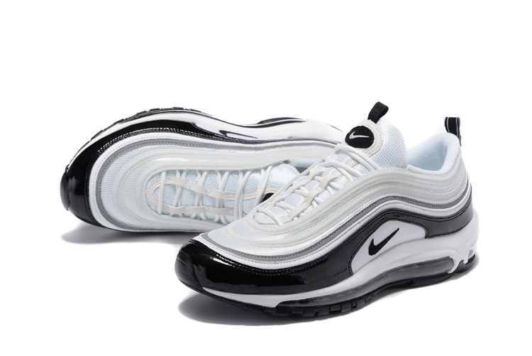 Men Nike Air Max 97 White Black Shoes - Click Image to Close