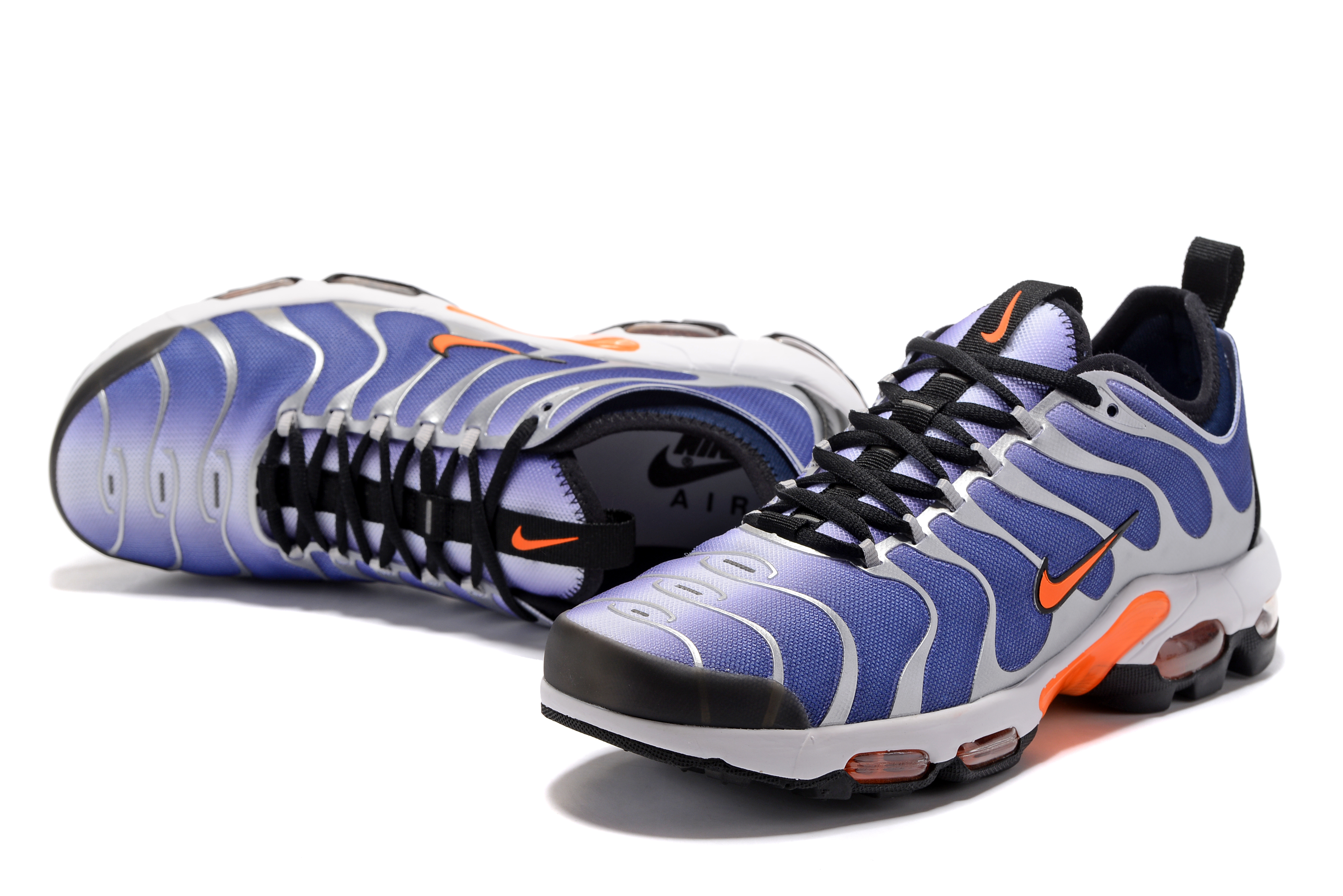 Men Nike Air Max Plus TN Blue White Orange Black - Click Image to Close