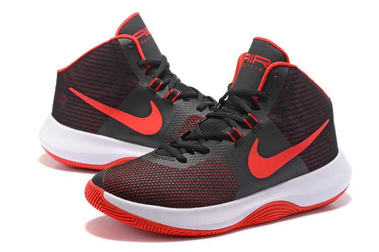 Men Nike Air Precision 2017 Black Red White Shoes