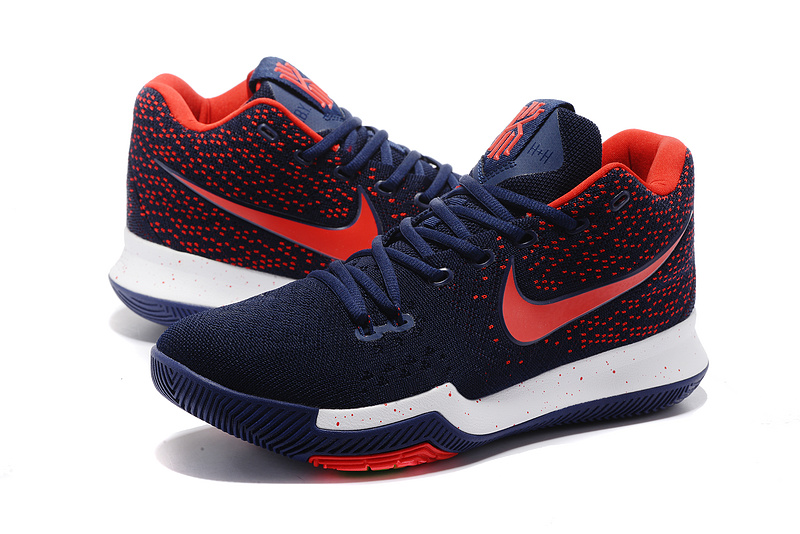 kyrie irving shoes red white and blue