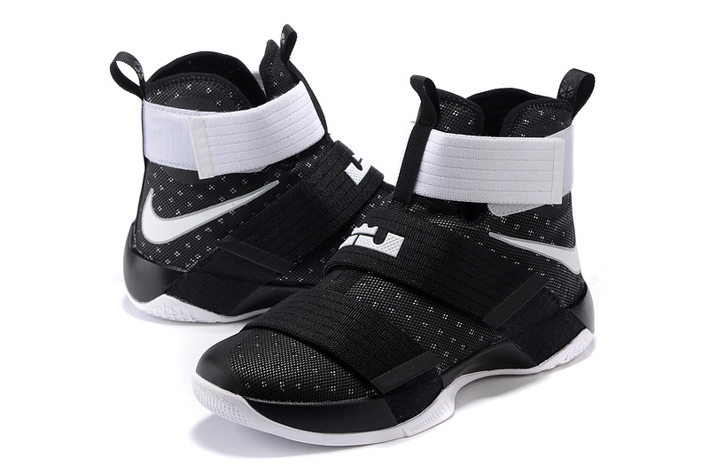 lebron james black and white shoes