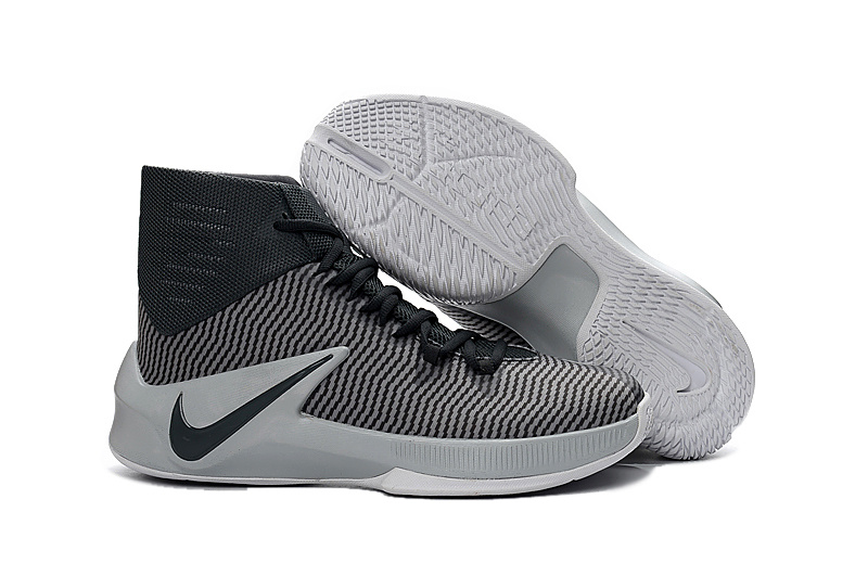 Men Nike Zoom Clear Out Black Grey Shoes - Click Image to Close