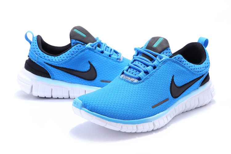 Women Nike Free OG 2014 Running Shoes Blue Black White - Click Image to Close