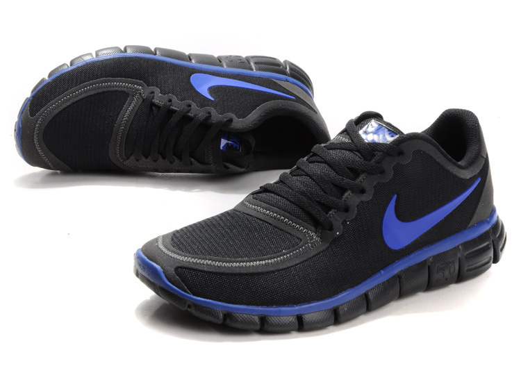 Nike Free Run 5.0 V4 Black Blue Running Shoes