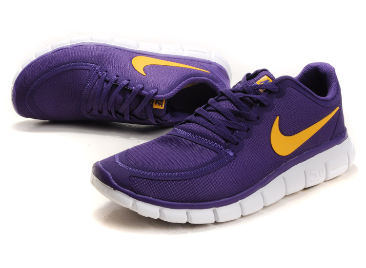 Nike Free Run 5.0 V4 Purple White Running Shoes - Click Image to Close