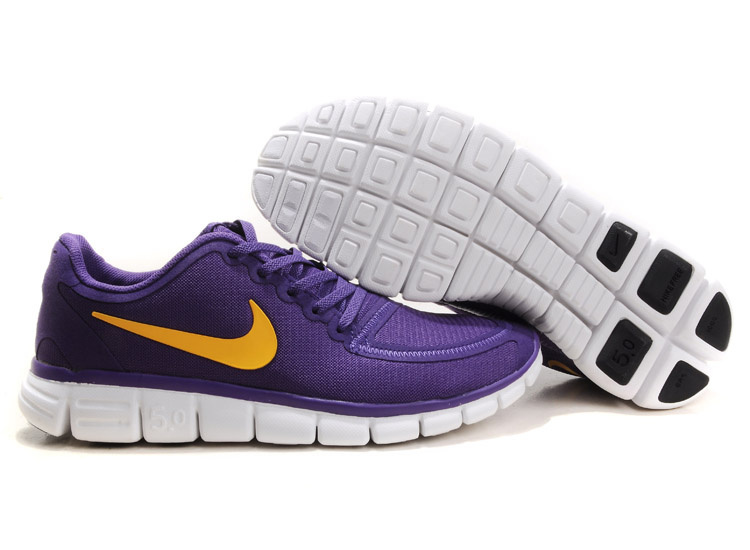Nike Free Run 5.0 V4 Purple White Running Shoes - Click Image to Close