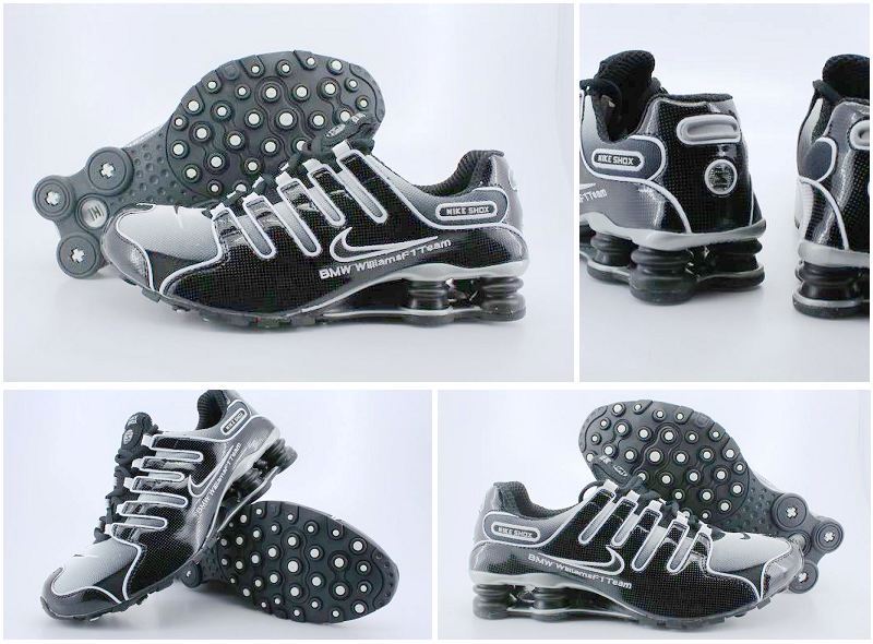 Nike Shox NZ Shoes Black Grey - Click Image to Close