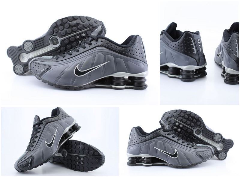 Nike Shox R4 Shoes Black Black Swoosh