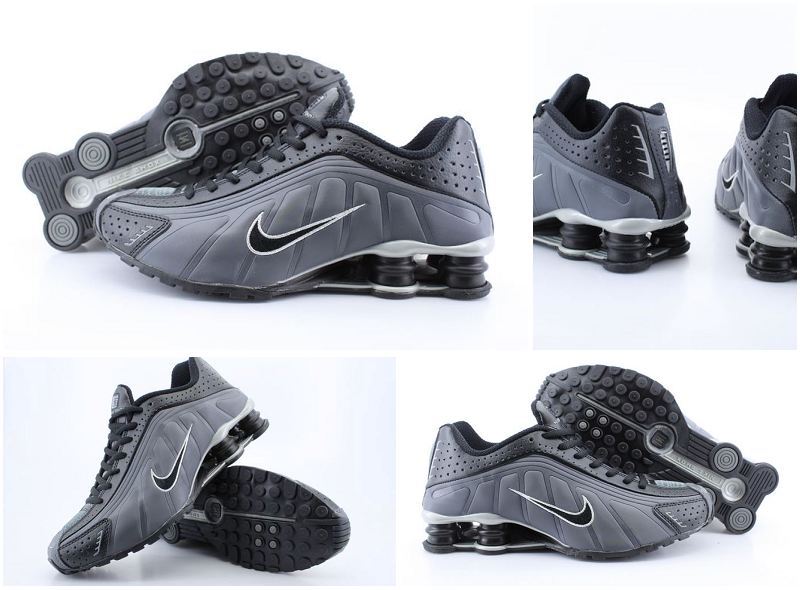 Nike Shox R4 Shoes Black Black Swoosh - Click Image to Close