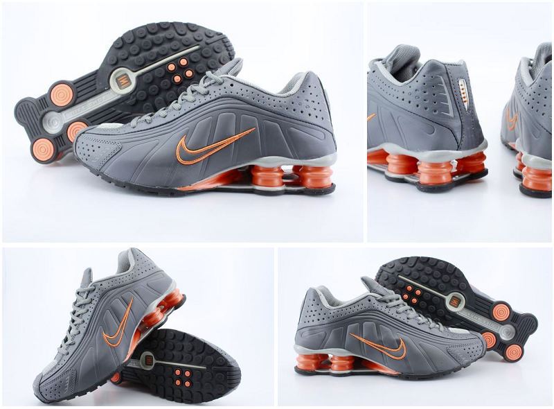 Nike Shox R4 Shoes Black Orange