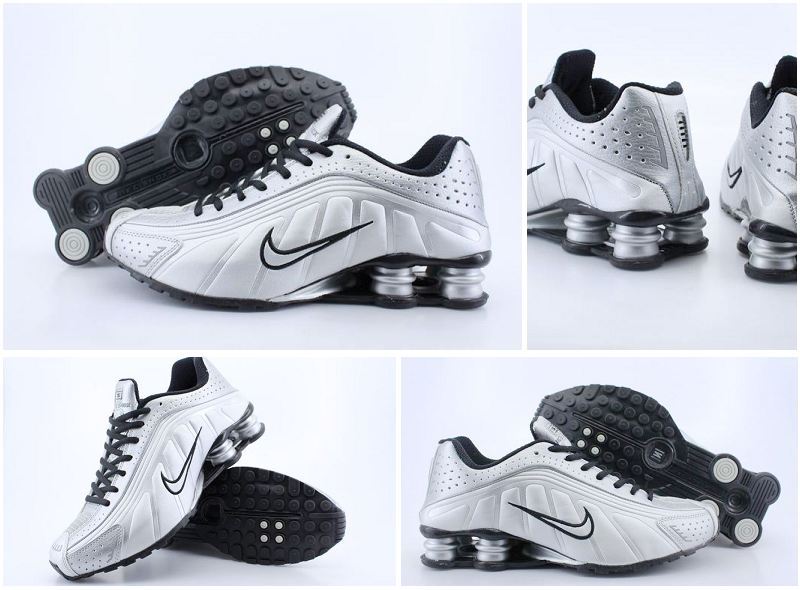 Nike Shox R4 Shoes White Grey