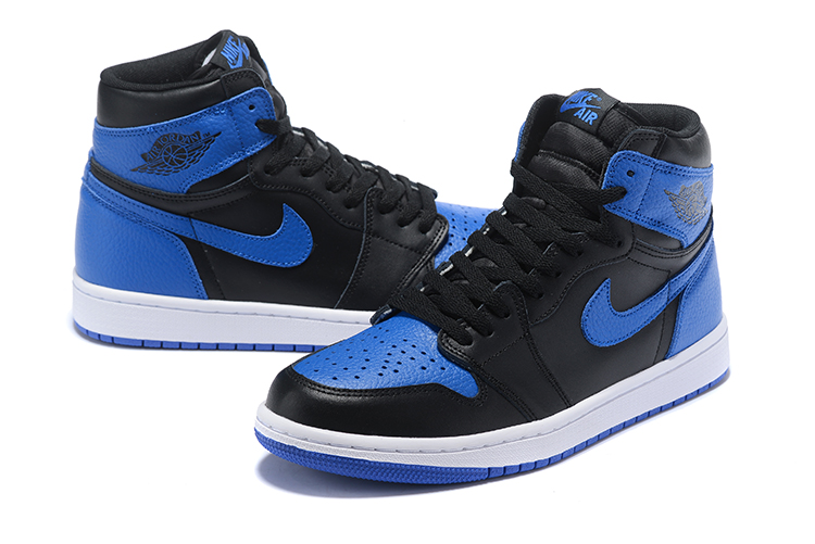 New Air Jordan 1 High Black Blue Shoes