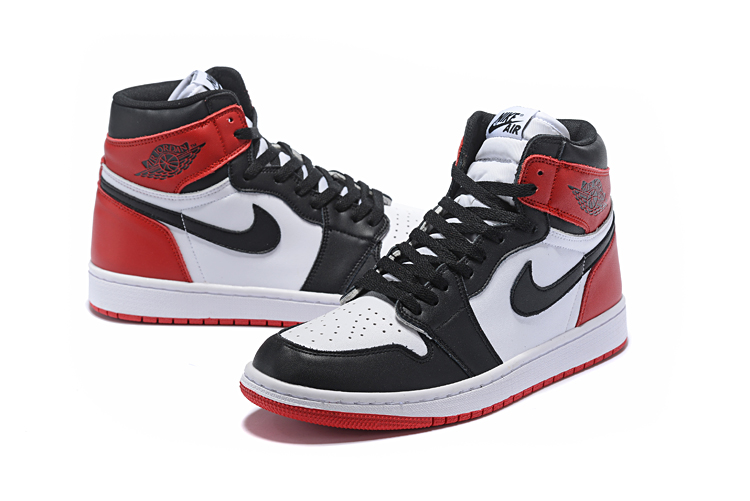 New Air Jordan 1 High Black Feet Toe Shoes