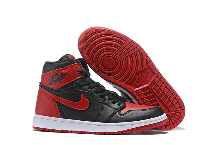 New Air Jordan 1 High Red Black Toe Shoes - Click Image to Close