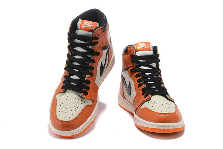 New Air Jordan 1 High White Orange Shoes