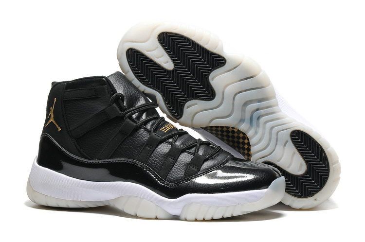 New Air Jordan 11 Black Gold Ray Allen 2016 - Click Image to Close