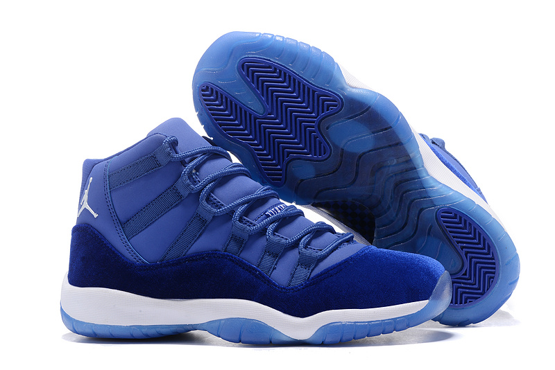 New Air Jordan 11 Velvet Royal Blue White